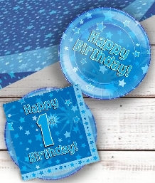 Blue Star 1st Birthday Party Supplies | Balloon | Decoration | Pack